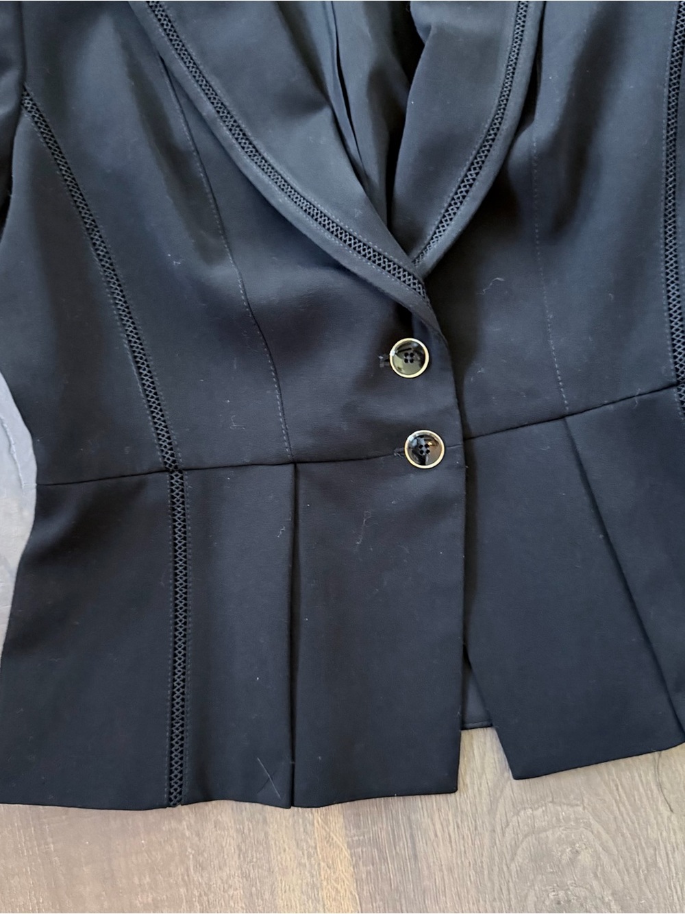 White House Black Market Peplum Black Blazer | Size: 8 - Picture 4 of 6